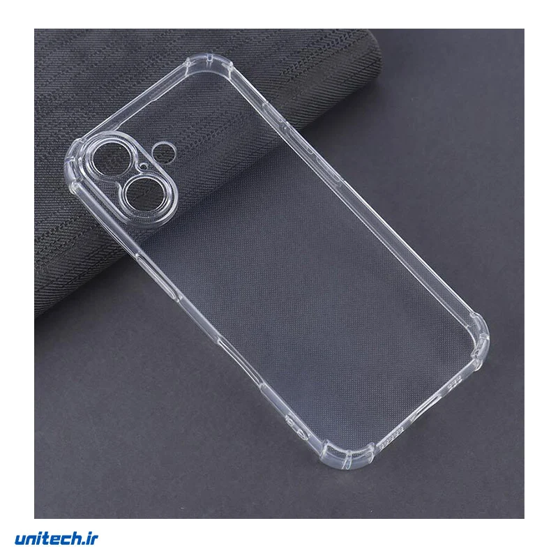 قاب ژله ای ضربه گیر بی رنگ آیفون iPhone 16 محافظ لنزدار